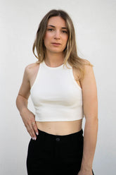 2. Wahl Crop Top I Off-White